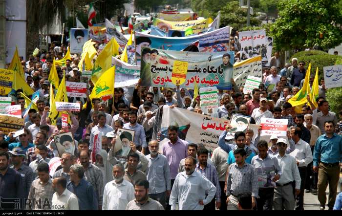 راهپیمایی روز قدس در سراسر استان برگزار شد + تصاویر