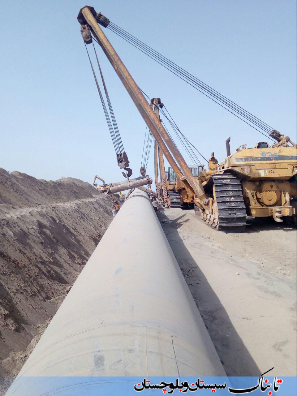 بازدید استاندار سیستان و بلوچستان از خط لوله گاز ایرانشهر به چابهار + تصاویر