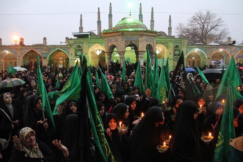 برگزاری مراسم شب وفات حضرت معصومه (س) در قزوین برگزاری مراسم شب وفات حضرت معصومه (س) در قزوین