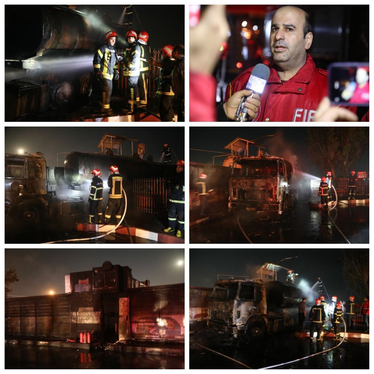 آتش&zwnj;سوزی مهیب در پمپ&zwnj;بنزین در بابل ۳ مصدوم بر جای گذاشت+فیلم