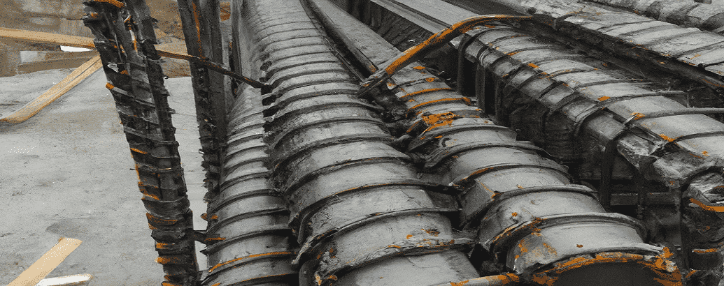 مشخصات فنی میلگردهای بافق و ابرکوه در این تصویر نمایی از میلگردهای انبار شده در بازار را مشاهده می کنید.