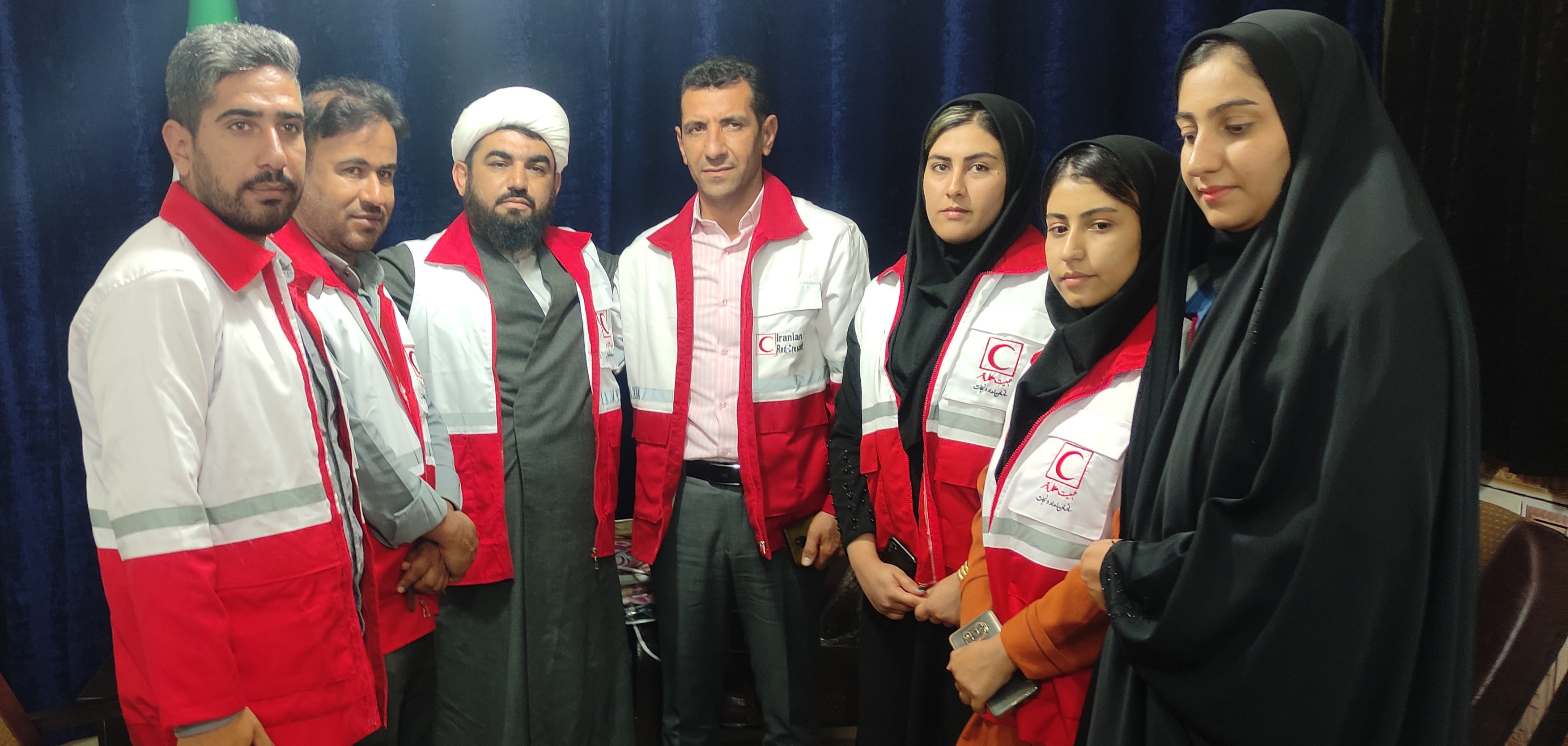 دیدار کارکنان هلال احمر مارگون با امام جمعه