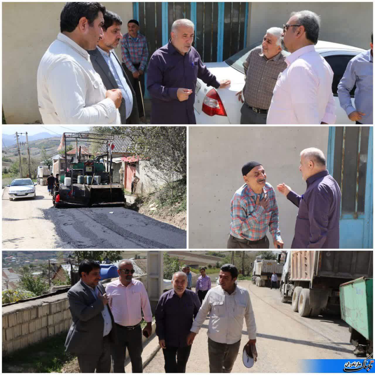 بازدید غلامرضا شریعتی از روستای &laquo;کچپ محله&raquo; هزارجریب نکا