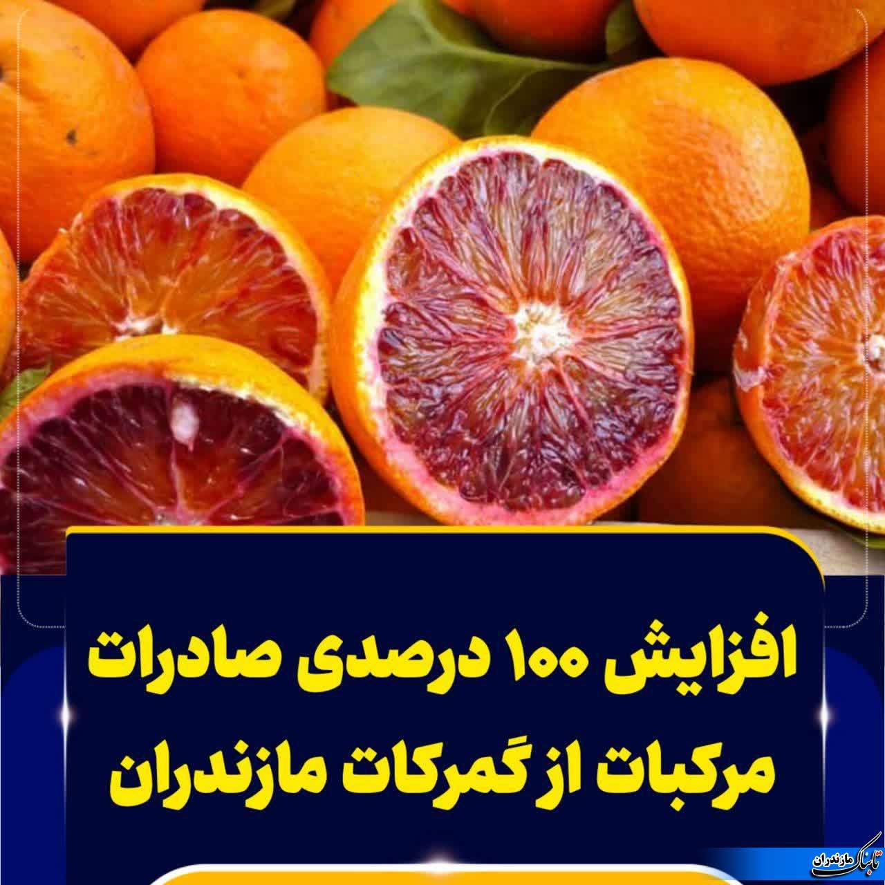 افزایش ۱۰۰ درصدی صادرات مرکبات از گمرکات مازندران به خارج از کشور