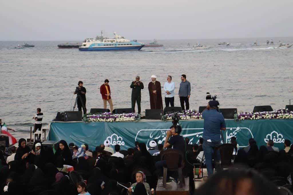 برنامه تلویزیونی «محفل» در جزیره بوموسی برگزار شد