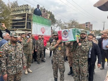 پیکر داوزدهمین شهید امنیت گلستانی تشییع شد