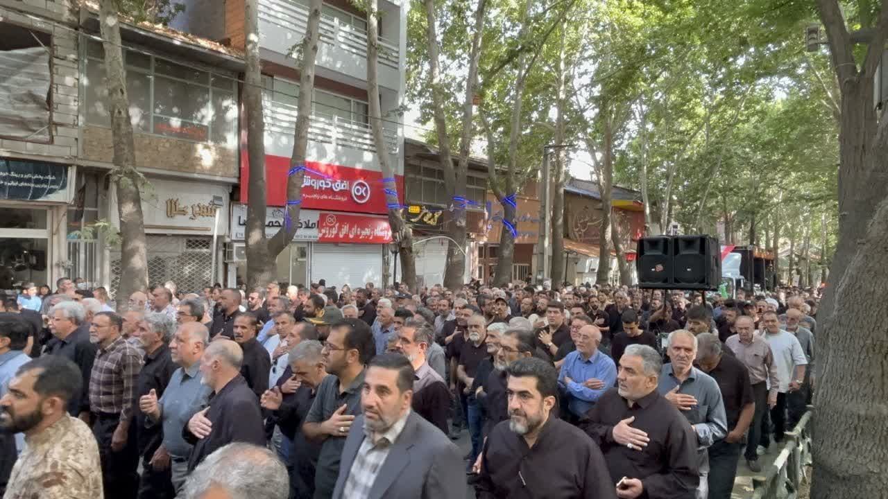 خروش دماوندی ها در تشییع پیکر دو شهید حمله رژیم صهیونیستی به روایت تصویر