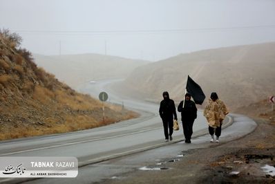 گزارش تصویری زائران پیاده عراقی