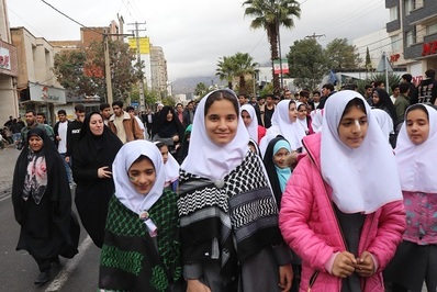 راهپیمایی 13 آبان ماه در ایلام از لنز دوربین تابناک